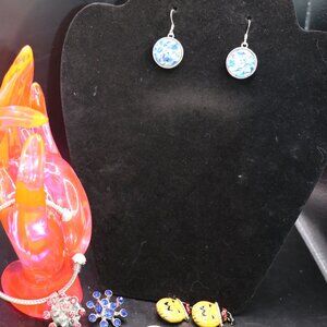 Snaps Bracelet and Earrings Combo With 13 Snaps